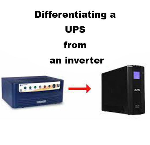 Differentiating a UPS from an inverter