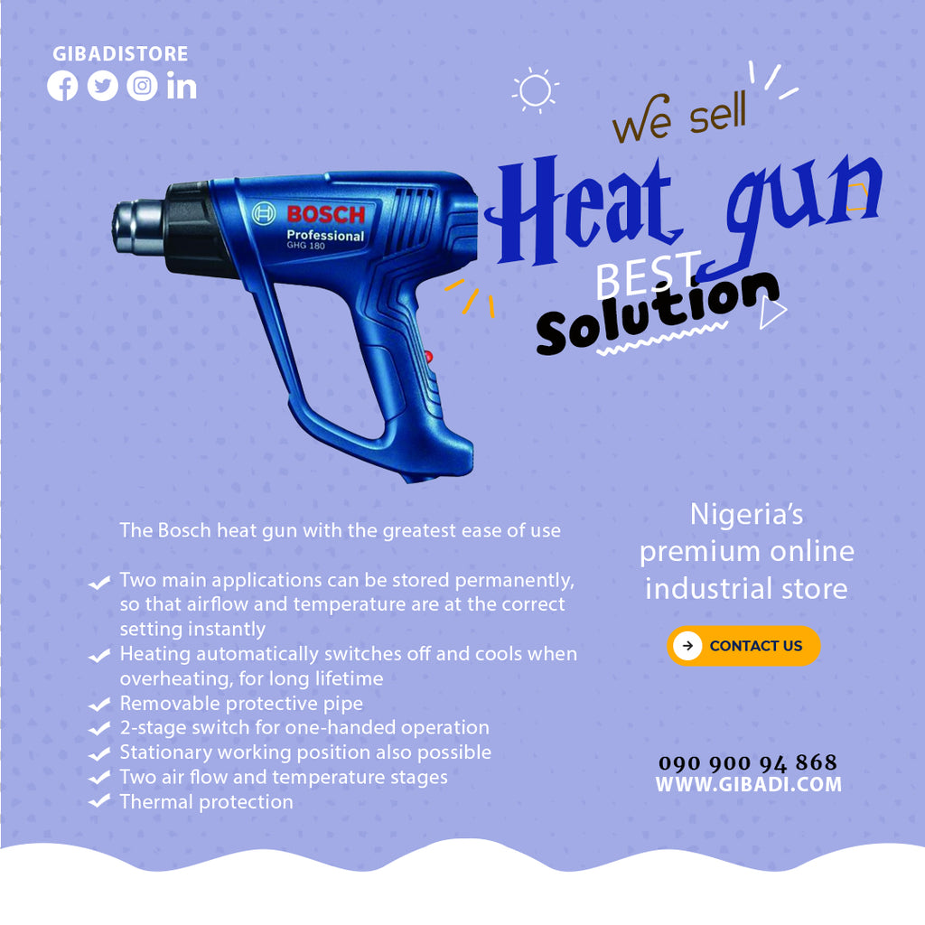 How hot does a heat gun get?