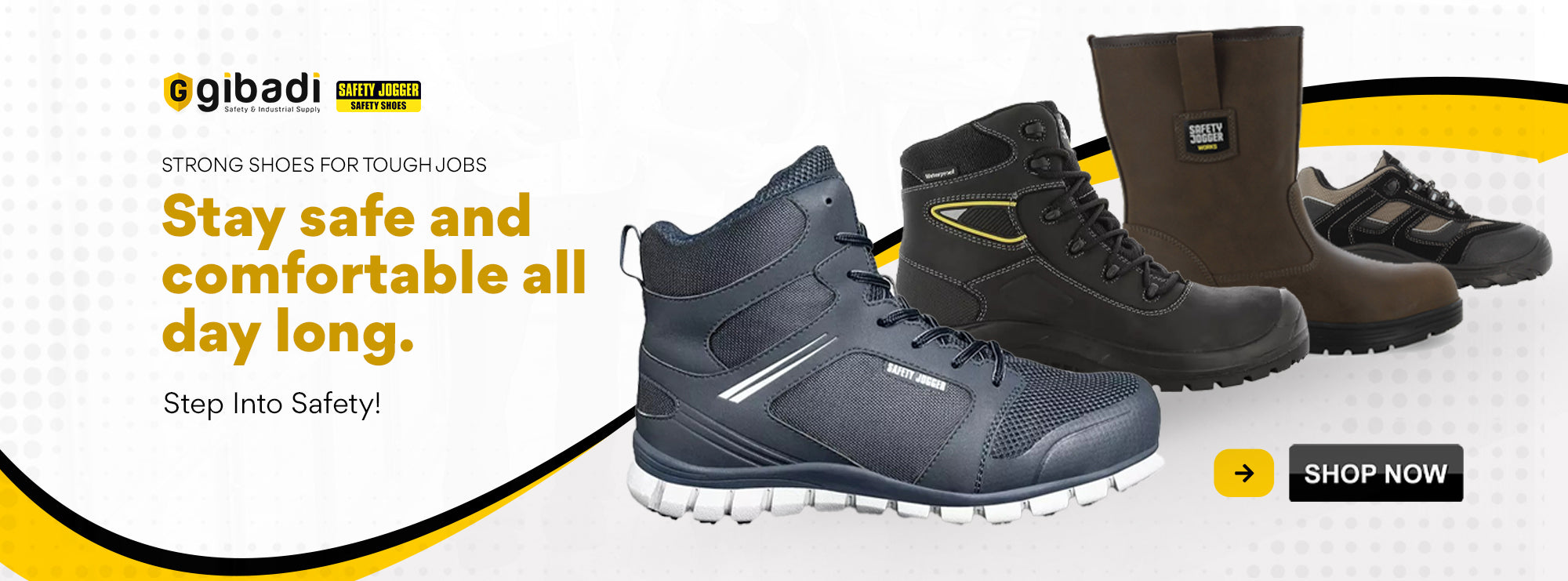 Safety Jogger provides solutions for every workplace in industry, logistics, construction, medical, uniform, food and beverage, catering, and tactical personal.