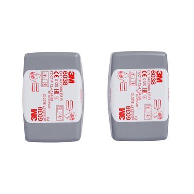 3M™ 6038 P3 R Particulate Filter Solid and liquid particles