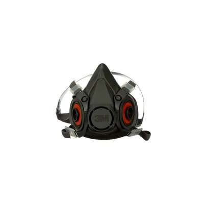 3M 6300 Half Mask Large (Dark Grey) Lightweight elastomeric material (82g)
