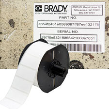 Brady B33 Series White Polyester with Permanent Rubber-based Adhesive