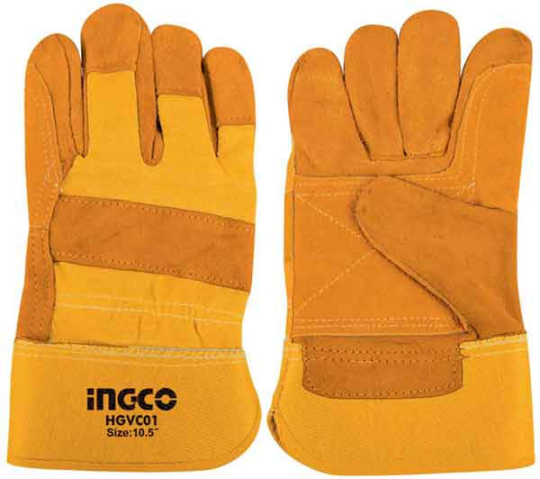 Cow Split leather gloves INGCO HGVC01