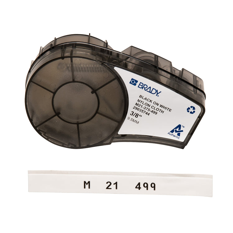 Adhesive labels,Multi-purpose labels,Nylon labels,Aggressive adhesive,M210, M211, BMP21-PLUS compatible,0.375 inch width,With ribbon,Labeling solution,Printer compatible,Durable labels,Versatile labeling,Resistant to harsh conditions,Long-lasting adhesive,Ideal for identification and organization,Easy to use and apply,Printable surface,High-quality labeling,Label rolls for efficient use,Professional labeling