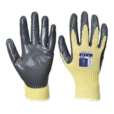 A600 Cut 3 Nitrile Grip Glove