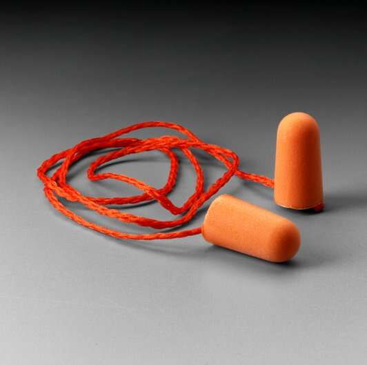 3M™ Foam Earplugs 1110, Corded
NRR 29dB/SNR 37dB