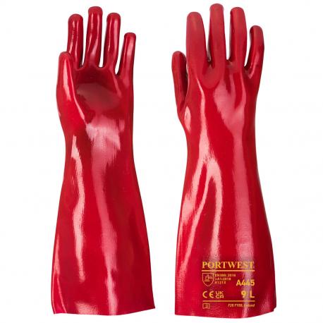 Pvc red deals gloves