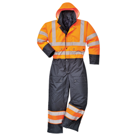 Portwest S485 Hi-Vis Contrast Coverall - Lined