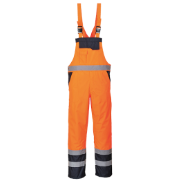 Portwest S489 Contrast Bib & Brace - Lined