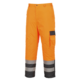 Portwest S686 Hi-Vis Contrast Trousers - Lined