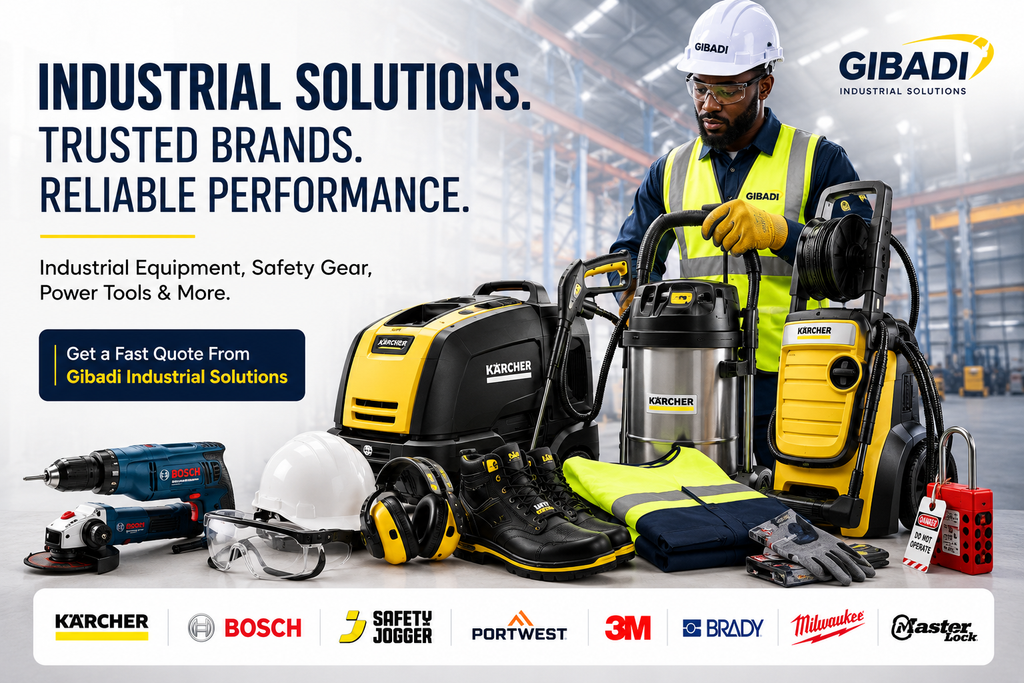 Industrial Safety Equipment & Kärcher Cleaning Machines in Nigeria | Get a Fast Quote from Gibadi