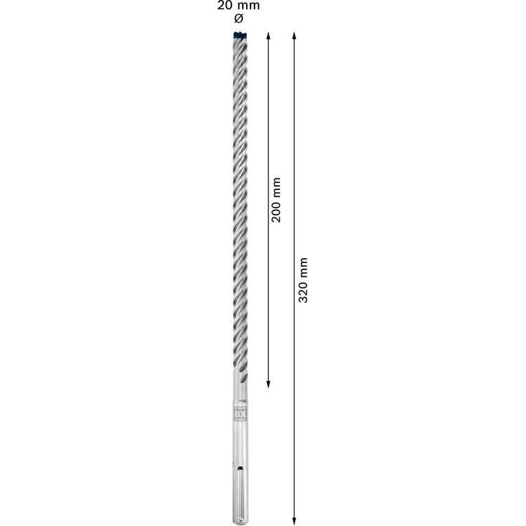 Bosch SDS max-4 Hammer Drill Bit 20 x 200 x 320 mm
