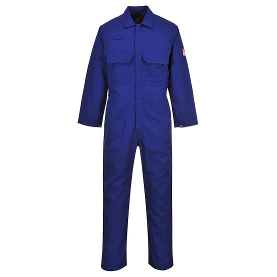 Portwest BIZ2 Bizweld Flame Resistant Stud Coverall - ARC2 Welding Safety Boiler Suit