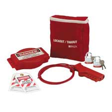 Brady Gate Valve Lockout Pouch with Steel Padlocks| Buy Online
