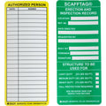 Brady SCAFFTAG Inserts: SCAFFTAG ERECTION AND INSPECTION RECORD: LOCATION: REF NO: DATE EREC…| Buy online