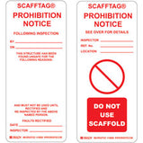 Brady SCAFFTAG Prohibition Notice Inserts| Buy online