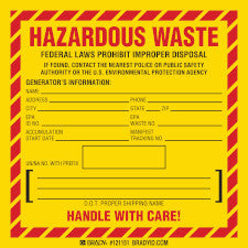 hazardous waste labels requirements,Brady hazardous waste labels, hazardous waste labels printable, hazardous waste labels in Nigeria, non hazardous waste labels