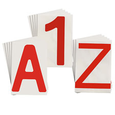 Brady 8" ToughStripe Red Numbers and Letters| Buy Online