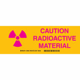 Brady Radioactive Material Caution Radioactive Material Sign| Buy online