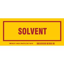 Universal Solvent Label SOLVENT Labels
