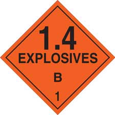 14 Explosives B 1 Sign/ Buy online