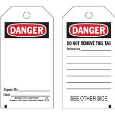 Brady Accident Prevention Tags - (DANGER)| Buy online