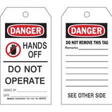 Brady Accident Prevention Tags - HANDS OFF DO NOT OPERATE| Buy online