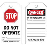 Brady Accident Prevention Tags - STOP DO NOT OPERATE| Buy online