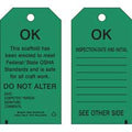 Brady OK This Scaffold Has Been Erected to Meet Federal and State OSHA Standards Tags| Buy online