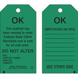 Brady OK This Scaffold Has Been Erected to Meet Federal and State OSHA Standards Tags| Buy online