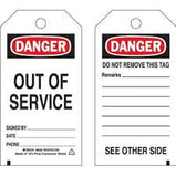 Brady Accident Prevention Tags - OUT OF SERVICE| Buy online