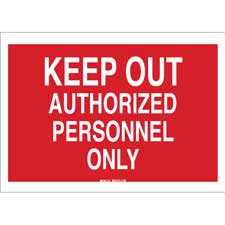 Keep Out Authorized Personnel Only Sign/ Buy Online