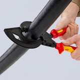 Knipex 95 36 320 Cable Cutter (ratchet principle, 3-stage)