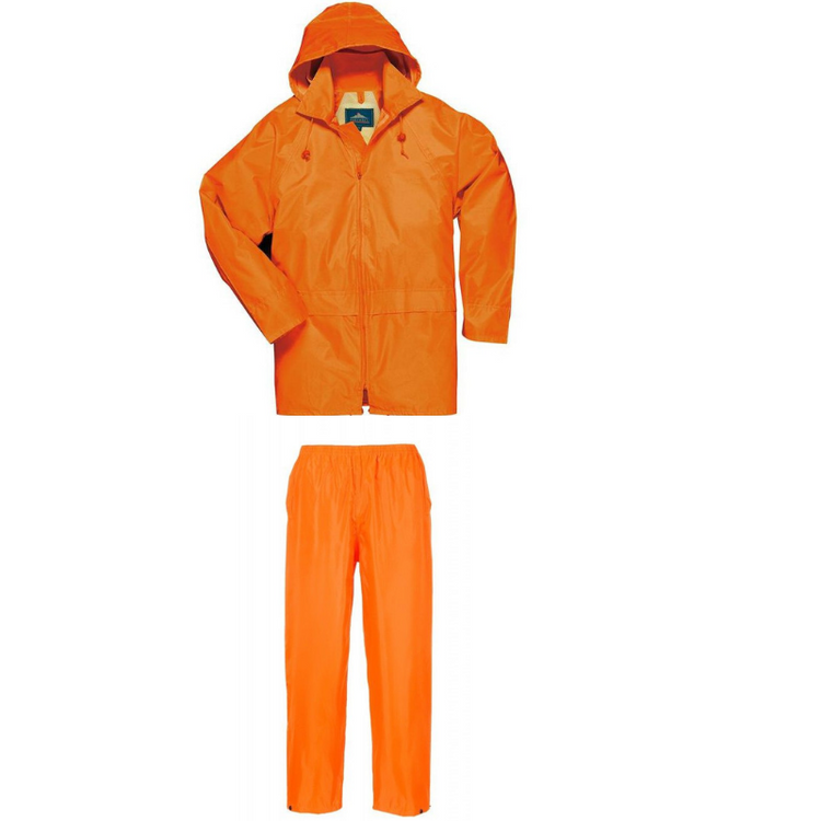 Waterproof Jacket & Trousers Set in Pouch, Navy - Kids-Biz