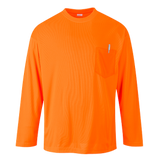 Portwest S579 Day-Vis Pocket Long Sleeve T-Shirt