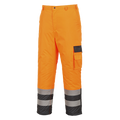 Portwest S686 Hi-Vis Contrast Trousers - Lined
